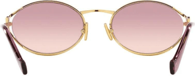 Lunettes de soleil Miu Miu Logo MU 52YS en métal vue 3
