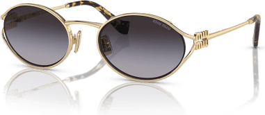 Lunettes de soleil Miu Miu Logo MU 52YS en métal vue 3