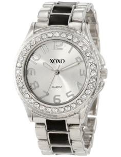 Montre Femme XOXO XO5405 en acier argenté avec accents à rhinestones
