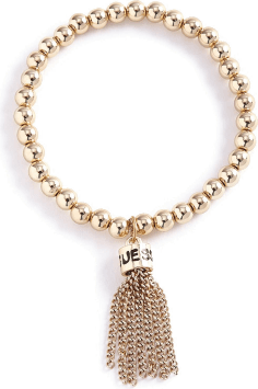 Bracelet Guess pour Femme en Perles d'Acétate Doré avec Breloque - Réf. 291661-21