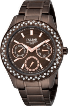Montre Pulsar PP6119X1 pour Femme, Cadran et Bracelet Marron