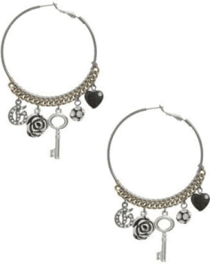 Boucles d'oreilles Guess en acier inoxydable pour femme - Réf. E139985-C1MX