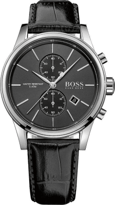 Montre Homme Hugo Boss 1513279 - Cadran et bracelet noir en cuir