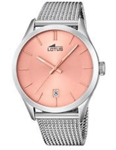 Montre Homme Lotus Minimalist L18108/3 Cadran Or Rose Bracelet Argent