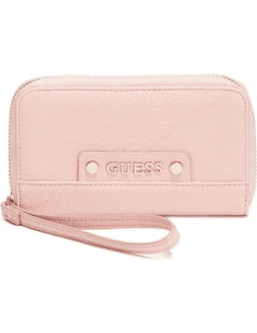 Pochette pour femme Guess Reagan 15GF-168-BLUSH en simili cuir rose pâle