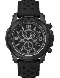 Montre Homme Timex Expedition TW4B014009J Cadran Noir Bracelet Cuir