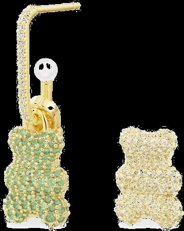 Boucle d'oreille APM Monaco Yummy Bear Baby Clip Wonderland en or jaune - Réf. YE13983XLIYPL