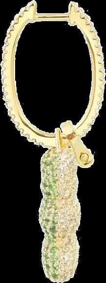 Boucle d'oreille clip individuelle APM Monaco Yummy Bear Wonderland en or jaune - Réf. YE14055XLIY