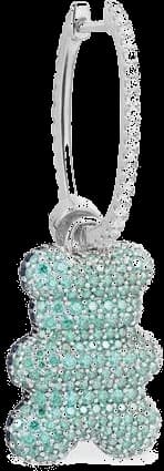 Boucle d'oreille individuelle Ours APM Monaco Yummy Bear Clip en argent 925