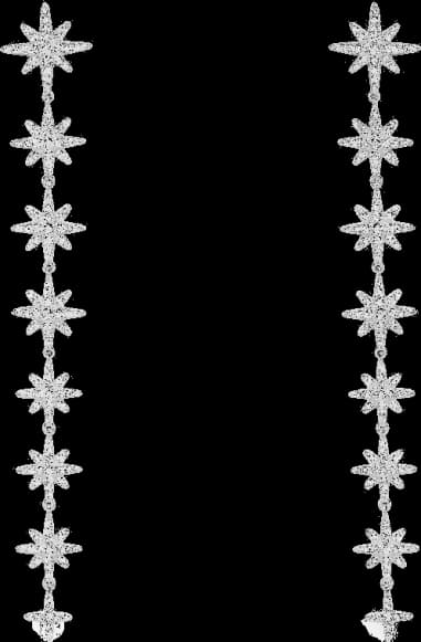 Boucles d'oreilles pendantes APM Monaco Météorites en argent 925, zirconium, réf. AE13396OX