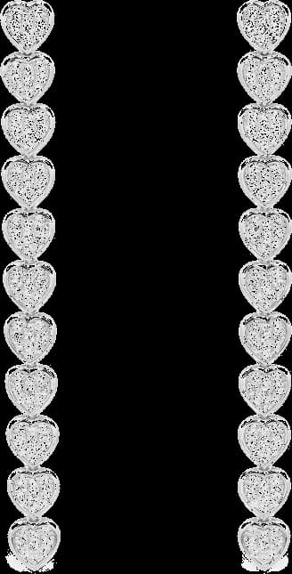 Boucles d'oreilles pendantes APM Monaco coeur en argent plaqué or 18k, réf. AE14217OX