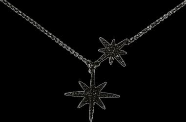 Collier femme APM Monaco AC3351BZT Double Météorites en métal rhodié noir