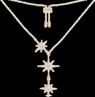 Collier ajustable pour femme APM Monaco Triple Météorites en métal plaqué or rose - Réf. PC3350OX