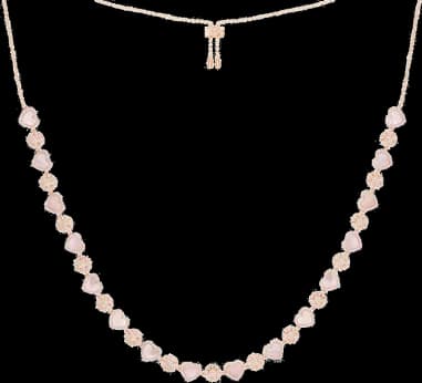 Collier APM Monaco PC5834XNAC coeurs en nacre rose plaqué or 18k pour femme