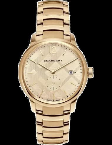 Montre Homme Burberry BU10006 Cadran Doré Bracelet Acier Or 40mm