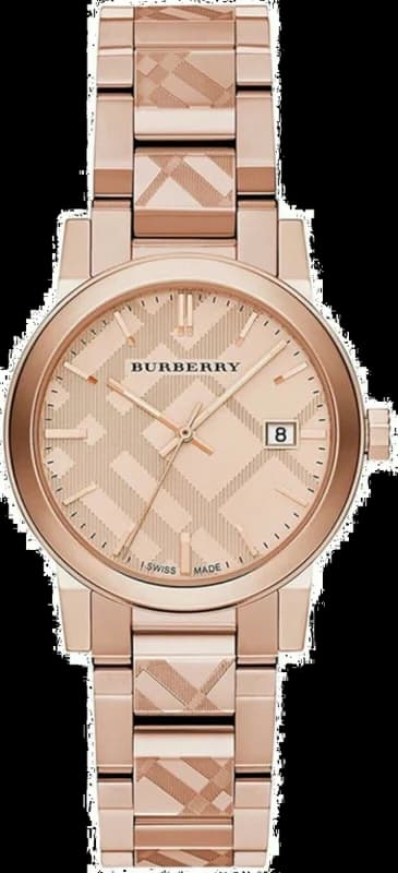 Montre Femme Burberry BU9235 The City Acier Inoxydable Or Rose Swiss Made