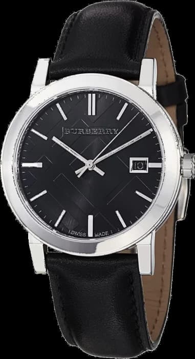 Montre Homme Burberry BU9009 Cadran Noir Bracelet Cuir