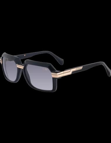 Lunettes de soleil Cazal 8043 001 pour Homme - Monture rectangulaire noire et dorée