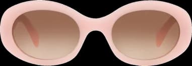 Lunettes de soleil Celine Triomphe 01 ovales CL40194U en acétate