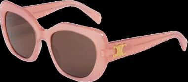 Garde-temps Celine CL40226U 92A, verres dégradés, monture écaille tortue, style papillon