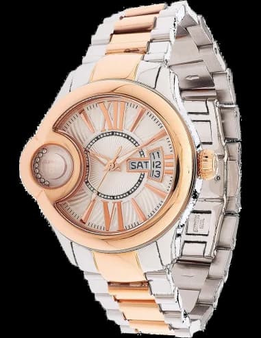 Montre Femme Cerruti 1881 CRM043I211F - Boîtier Or Rose & Bracelet Acier Bicolore - Swiss Made