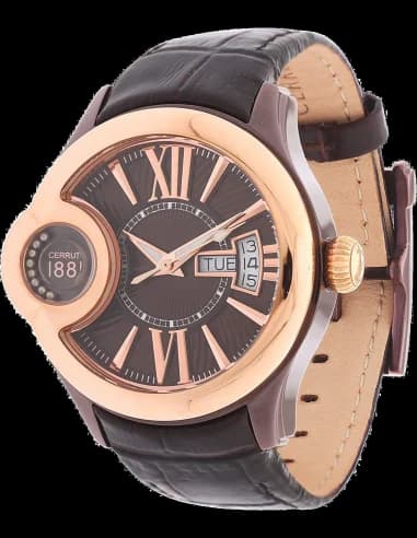 Montre Femme Cerruti 1881 CRM043L233F Cadran et Boîtier Or Rose, Bracelet Acier Marron