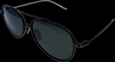 Garde-temps Chrome Hearts 110106-BLACKMAT, style aviateur en métal argenté