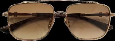 Le garde-temps Chrome Hearts 110048-GOLD vu de profil
