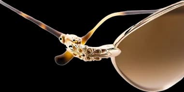 Zoom sur le cadran du Chrome Hearts 110017-BROWN