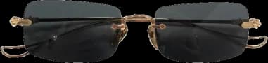 Le garde-temps Chrome Hearts 110062-GOLD vu de profil
