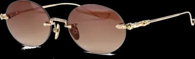 Lunettes de soleil Chrome Hearts Sinnergasm B monture ovale en métal
