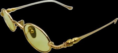 Lunettes de soleil Chrome Hearts vintage rondes en métal