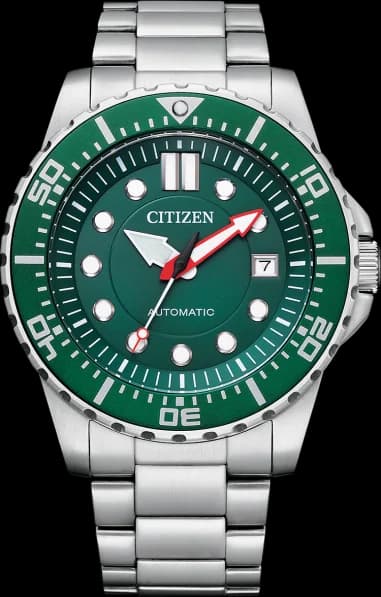Montre Citizen NJ0129-87X Automatique Homme Cadran Vert Acier Inox