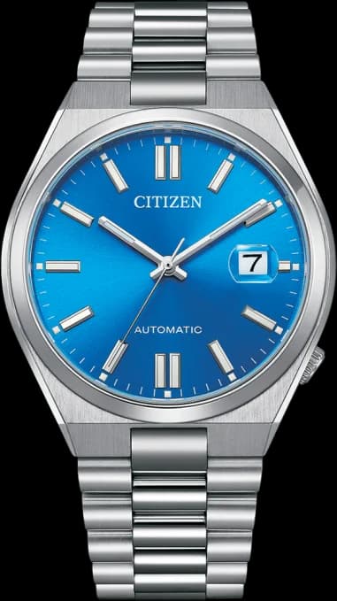 Montre Citizen Automatique Tsuyosa NJ0158-89L pour Homme - Cadran Bleu Soleillé