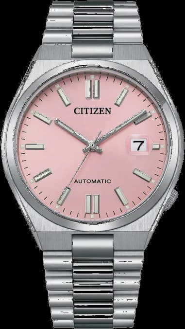 Montre Citizen Automatique NJ0158-89X pour Homme - Cadran Rose Dreamy Pink, Acier Inoxydable