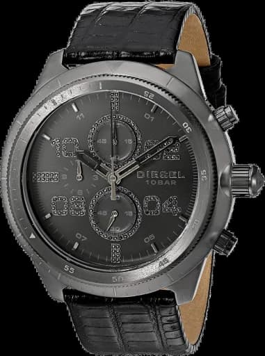 Montre Homme Diesel Padlock Chronographe Noir DZ4437