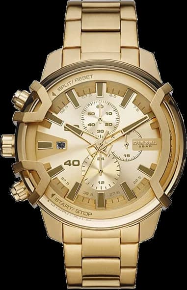 Montre Diesel DZ4573 Homme en Acier Doré Jaune 48mm