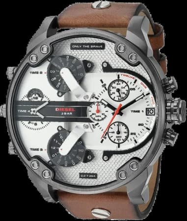 Montre Homme Diesel Mr Daddy DZ7394 Noir Cadran Argent Multifonctions