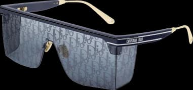 Lunettes de soleil Dior DIORCLUB M1U - Masque unisexe en acétate motif Oblique