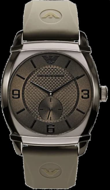 Montre Homme Emporio Armani AR0341 Chronographe Silicone Gris et Bracelet Silicone