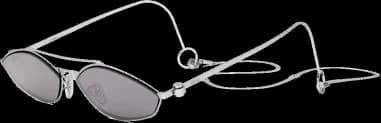 Lunettes de Soleil Fendi Baguette FE40114U-Y 16C - Monture Cat-eye Palladium pour Femme avec Chaîne