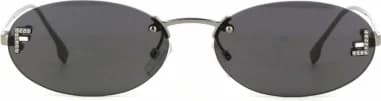 Lunettes de soleil Fendi First FE4075US en métal forme ovale
