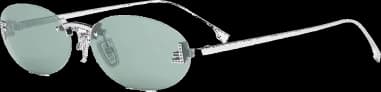 Garde-temps Fendi FE4075US 16N, métal écaille forme ovale