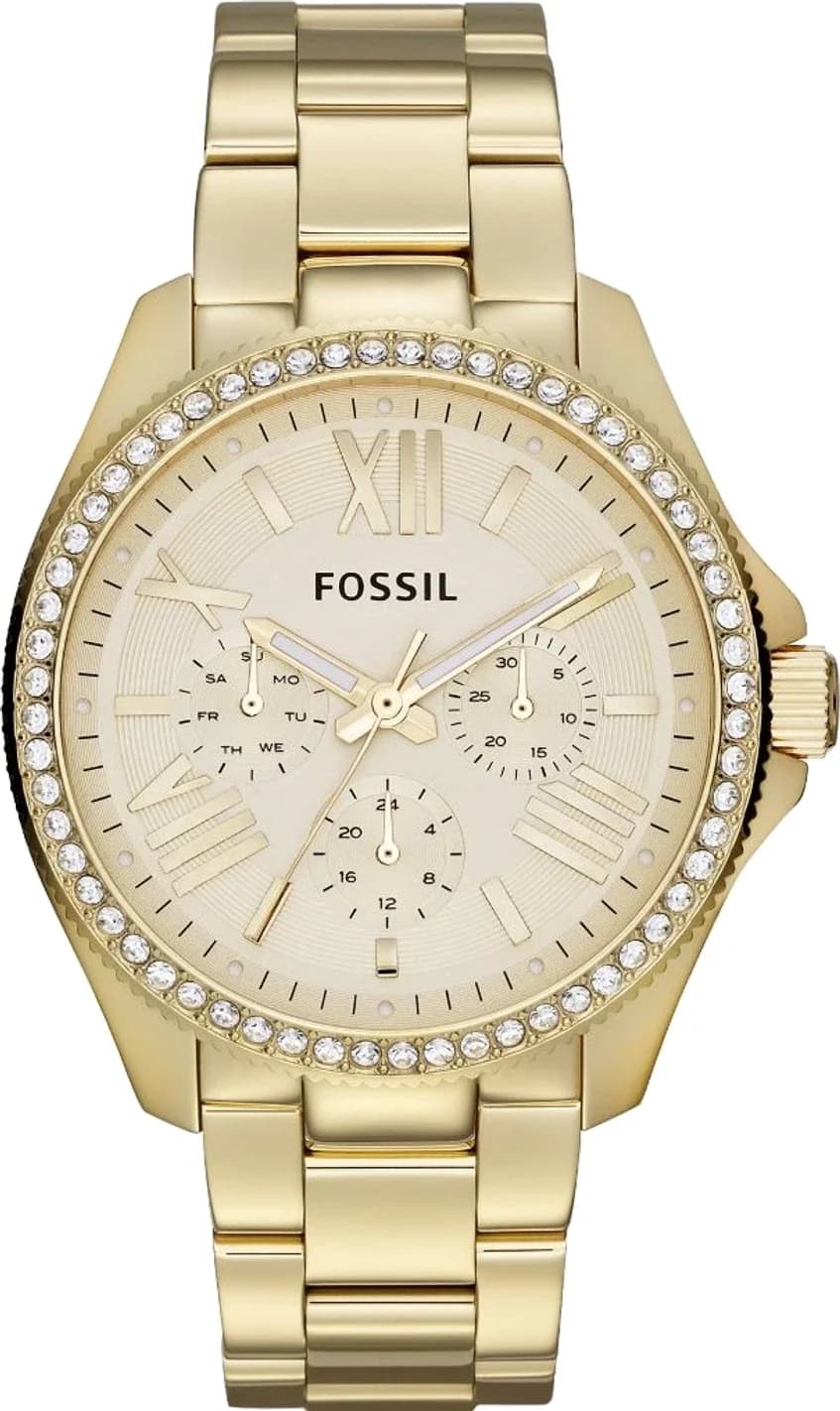 Montre Femme Fossil Cécile AM4482 Bracelet doré en acier inoxydable
