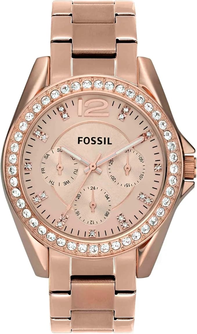 Montre Femme Fossil Riley ES2811 Or Rose