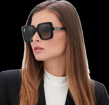 Lunettes de soleil femme Gucci GG0418S oversize en acétate vue 4