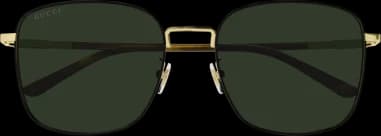 Garde-temps Gucci GG1350S-003, verres miroir argenté, monture rectangulaire argentée