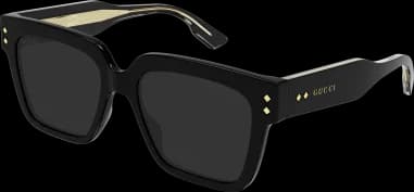 Garde-temps Gucci GG1084S-001, acétate noir avec logo GG