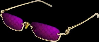 Garde-temps Gucci GG1278S 005, monture métal dorée logo GG