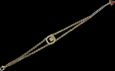 Bracelet Guess ajustable en métal plaqué or pour femme - Réf. 109804